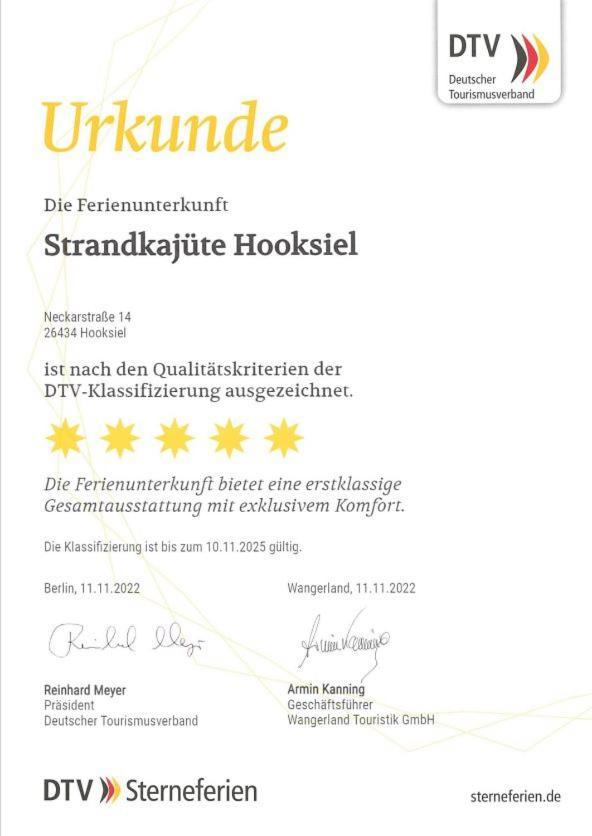 Strandkajuete Hooksiel Шиллиг Экстерьер фото